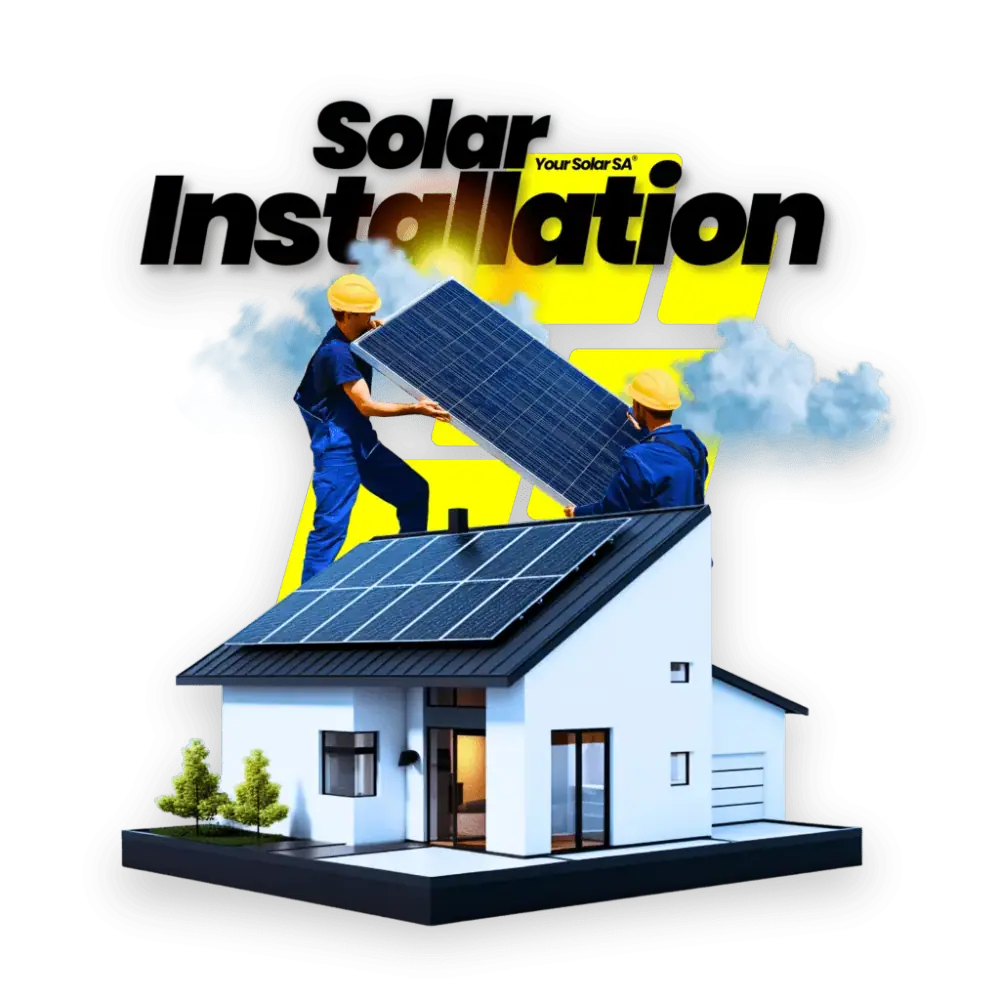 Finished residential rooftop solar installation by Your Solar SA